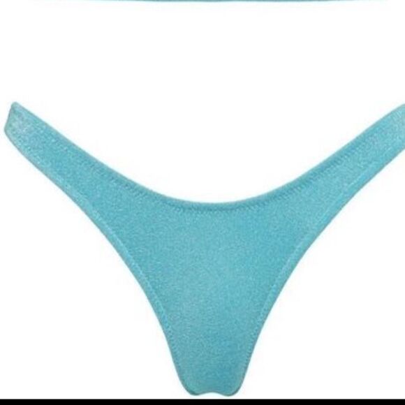 TRIANGL BOTTOM ONLY MICA - NORMAL BABY BLUE SPARKLE NO BAG NEW WITH TAGS - Picture 7 of 7